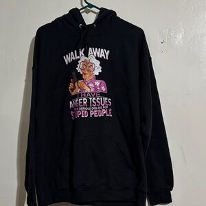 Funny Madea-styled (Tyler‎ Perry) Jerzees NuBlend Black Hoodie size xl unisex